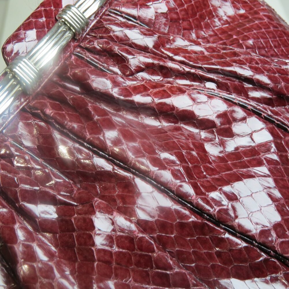 Judith Leiber python clutch bag - Picture 10 of 11